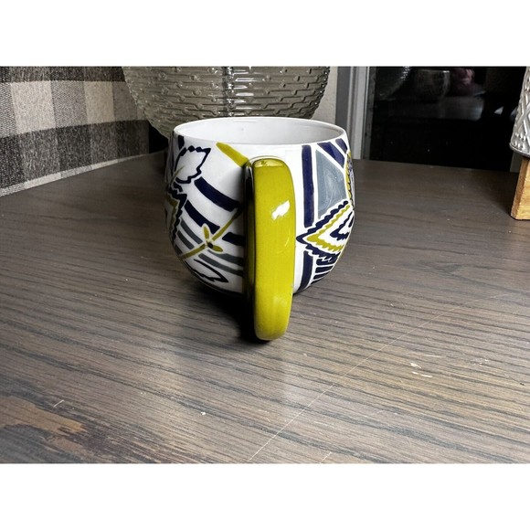 Anthropologie Orchid Pavilion Moss Green Floral Coffee Tea Mug - Picture 4 of 6